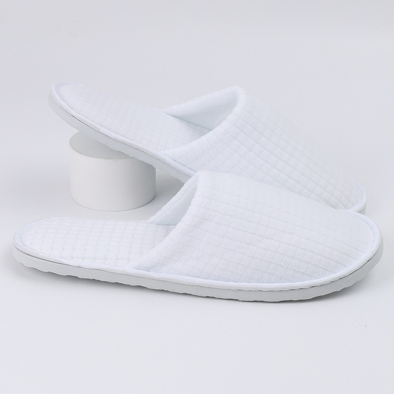 Personalized Washable Disposable Customer SPA Luxury Hotel Fleece Slippers