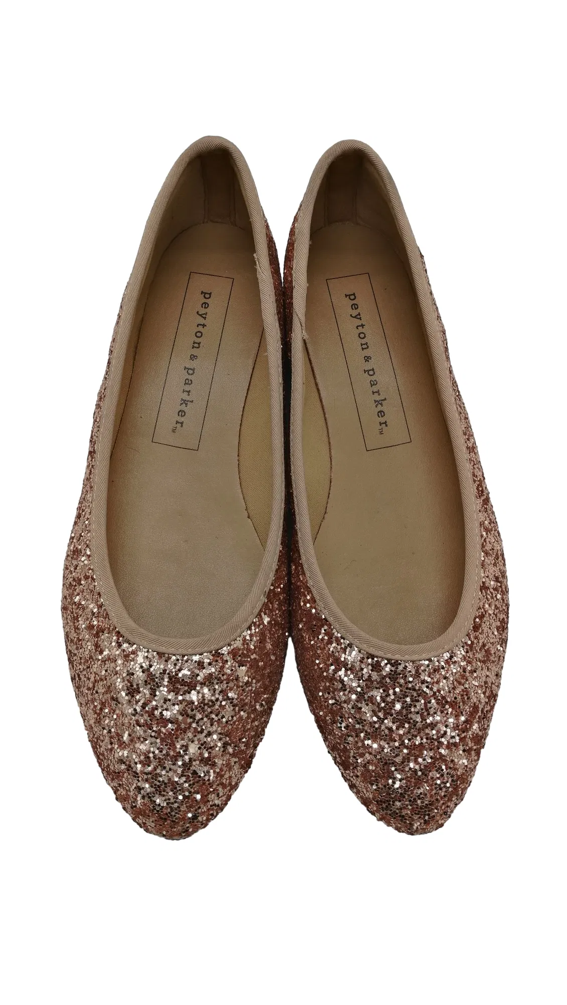 Sparkling Glitter Design Flats for Women