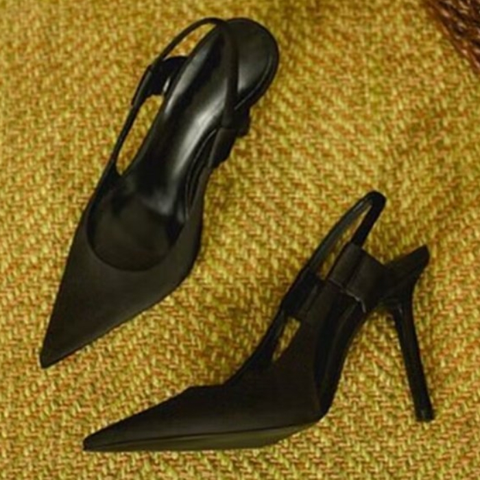 Hot Sale New Design Wholesale Plus Size Elegant High Heel Pointed Toe Thin Heeled Women Sandals Lady Heels