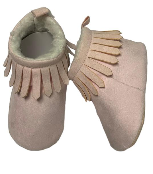 Classic Moccasin Style Baby Shoes Made of Genuine Leather Bb152