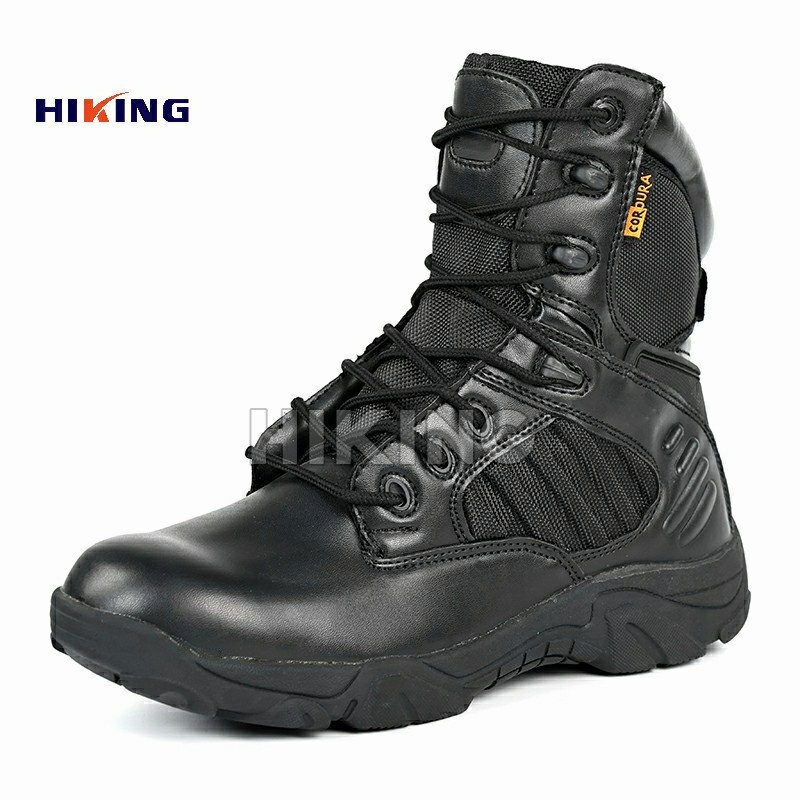 Hiking Steel /PE Toe Kevlar Outdoor Sole Black Waterproof Jungle/Combat/ Tactical Militaire Boot/ Shoes for Rucking/Camping