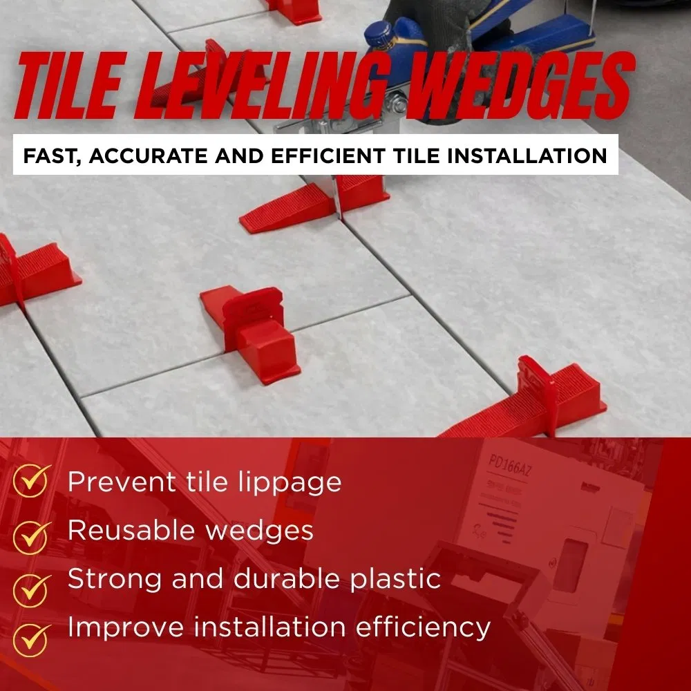 Professional Tile Leveling System Clips and Wedges for Floor by Jingjiulong