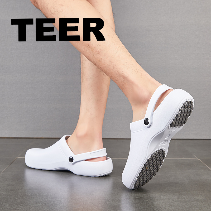 Factory Wholesale High Quality Unisex Anti-Slip Chef Shoes Clogs Kitchen