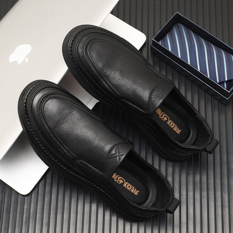 Men's Genuine Leather Casual Loafers with Anti-Slip Soft Sole