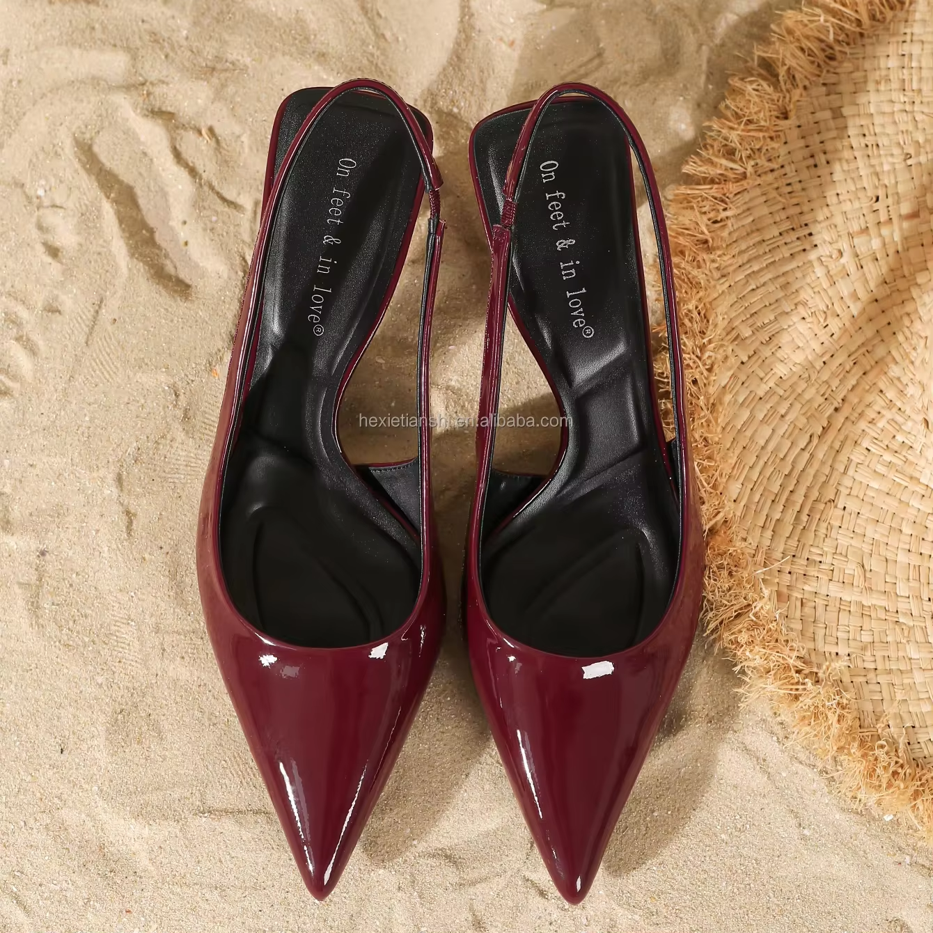 Women's High Heel Sandals-Pointed Toe Stilettos for Summer/Autumn Quality High Heel Pumps Height Increase