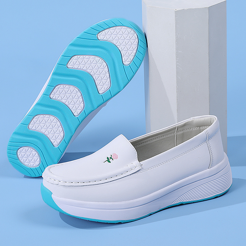 Women Hospital Nurse Shoe Platform Medical Loafers Non-Slip Soft Footwear