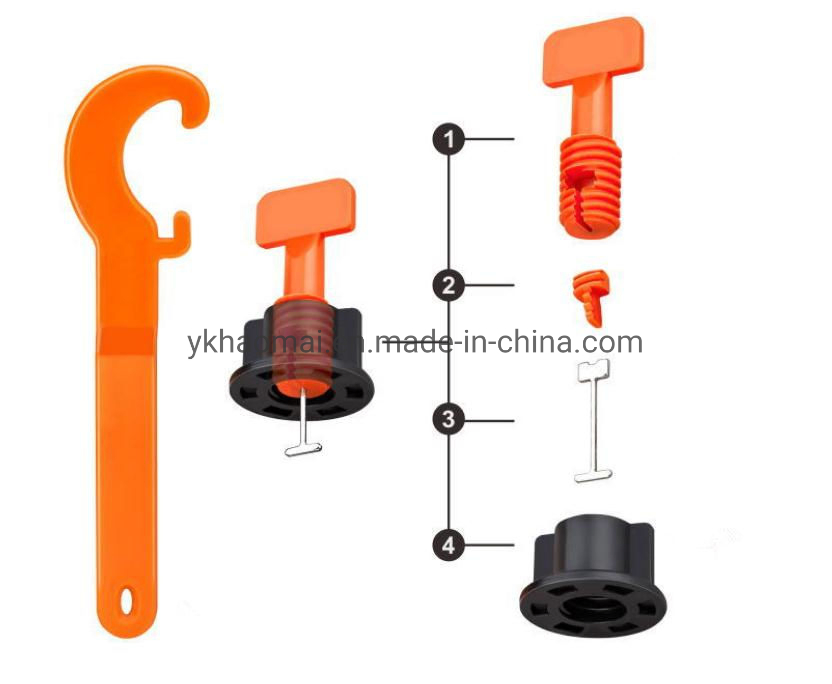 1.5 mm Reusable Plastic Floor Tile Leveling System Clips Wedges Stainless Steel Needles