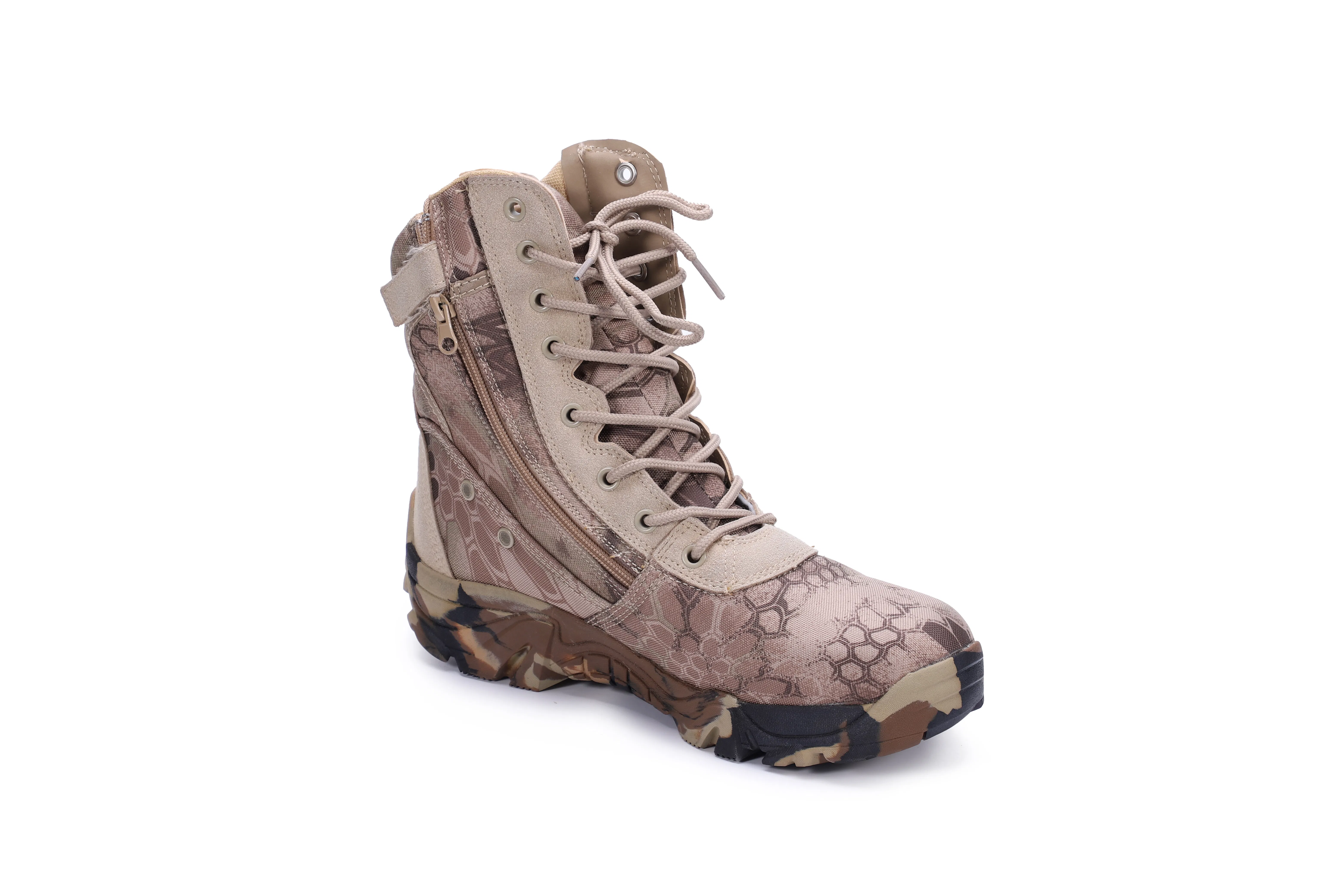 Waterproof Desert Tactical Hiking Militaire Desert Combat Shoes/ Boot Suede Leather
