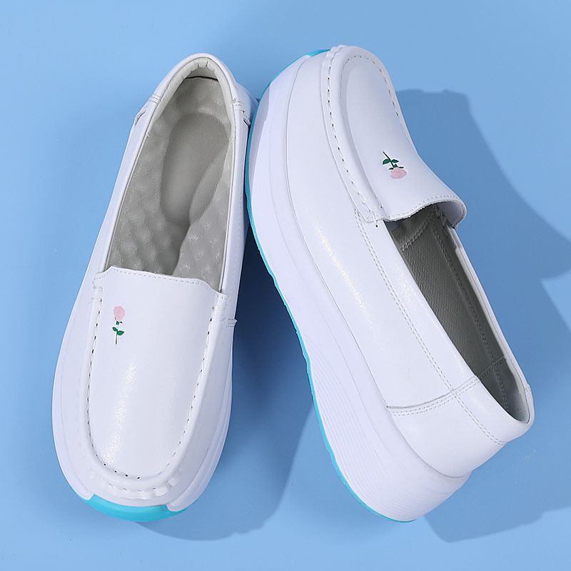 Women Hospital Nurse Shoe Platform Medical Loafers Non-Slip Soft Footwear