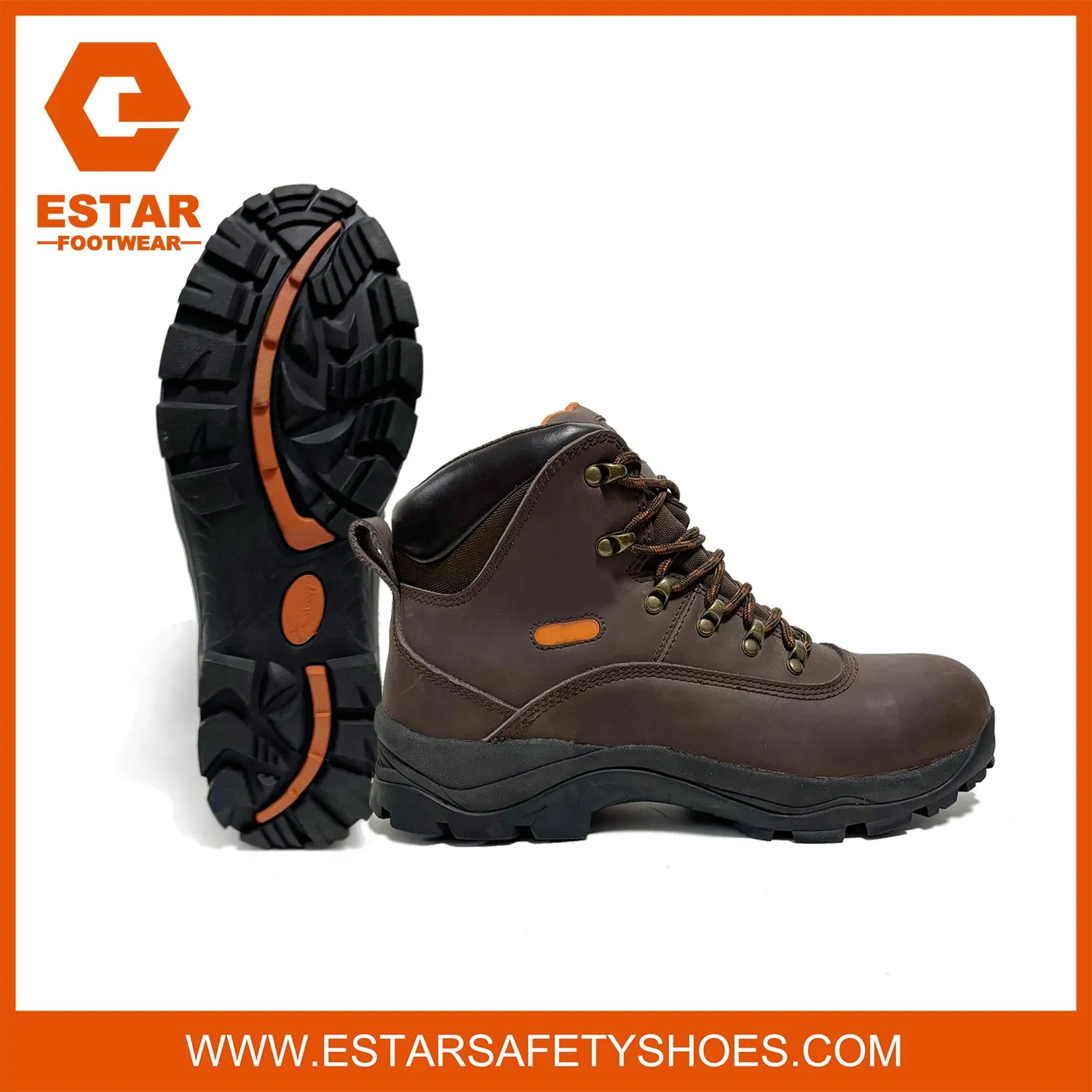 Lightweight Hiking Sytle Men's Waterproof Boots with Shock Absorbing EVA/Rubber Outsole
