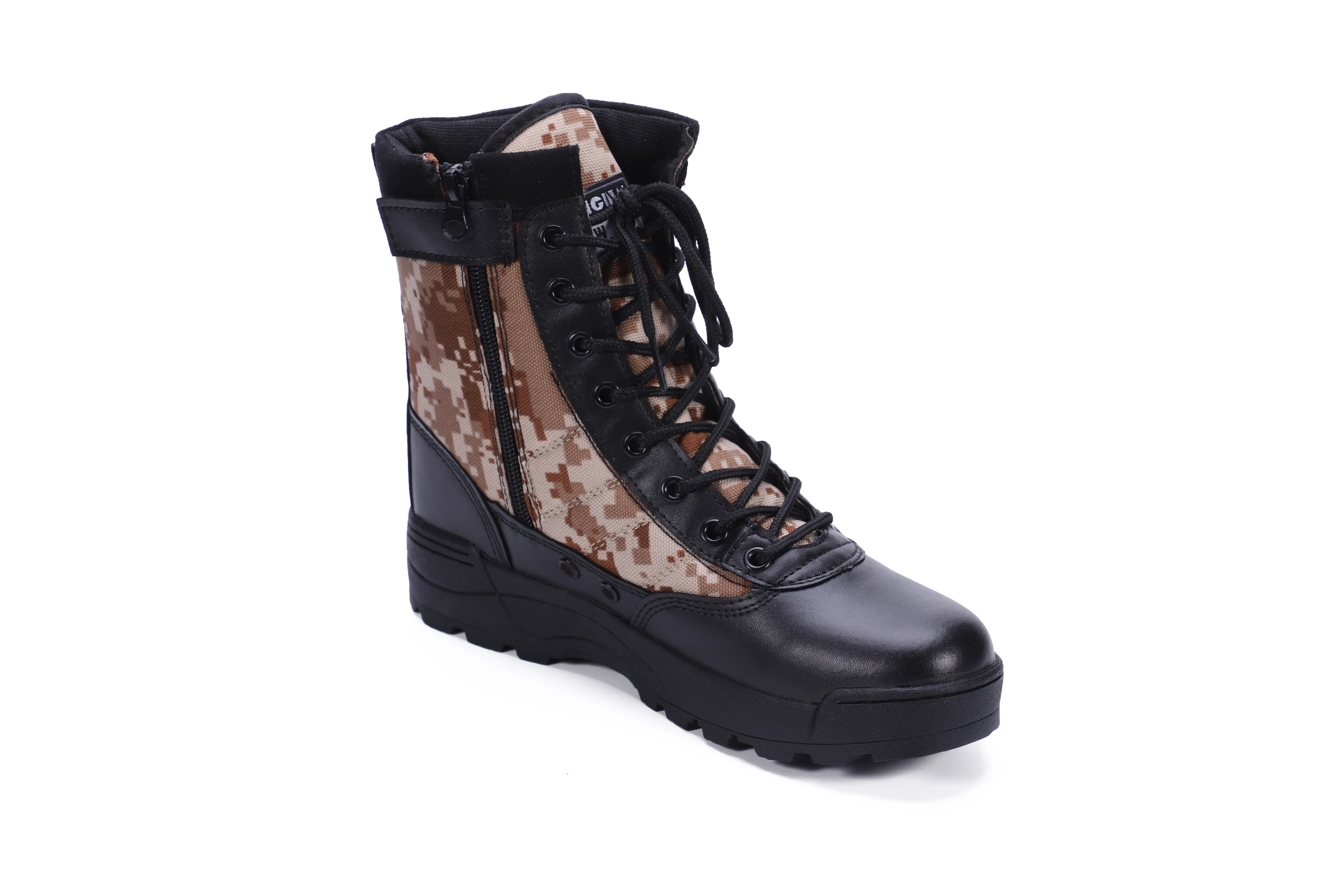 Steel Head Hiking Tactical Boots and Work Shoes with Cow Leather