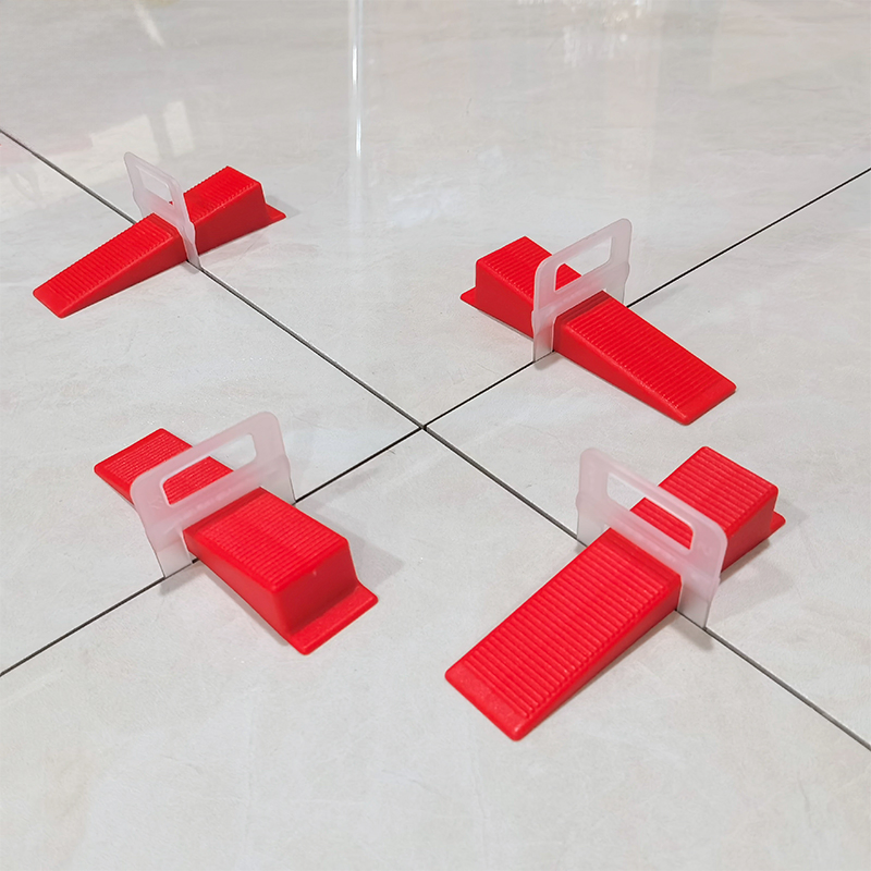 Tile Leveling System Wedges Plastic Tile Wedges Matching Tile Leveling Clips for Ceramic Tile Installation