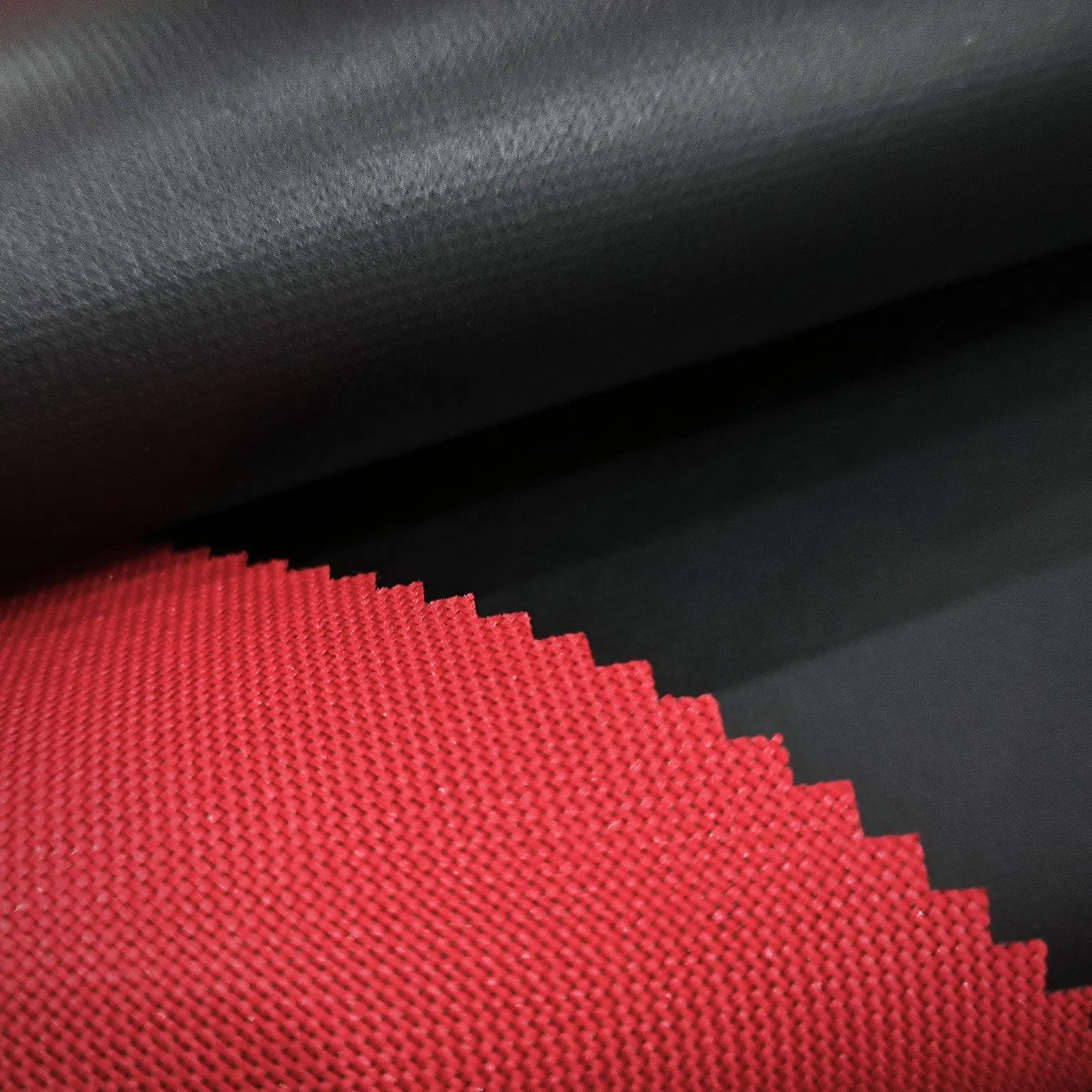 100% Polyester Oxford with PVC Coating Waterproof Red Fabric for Bag