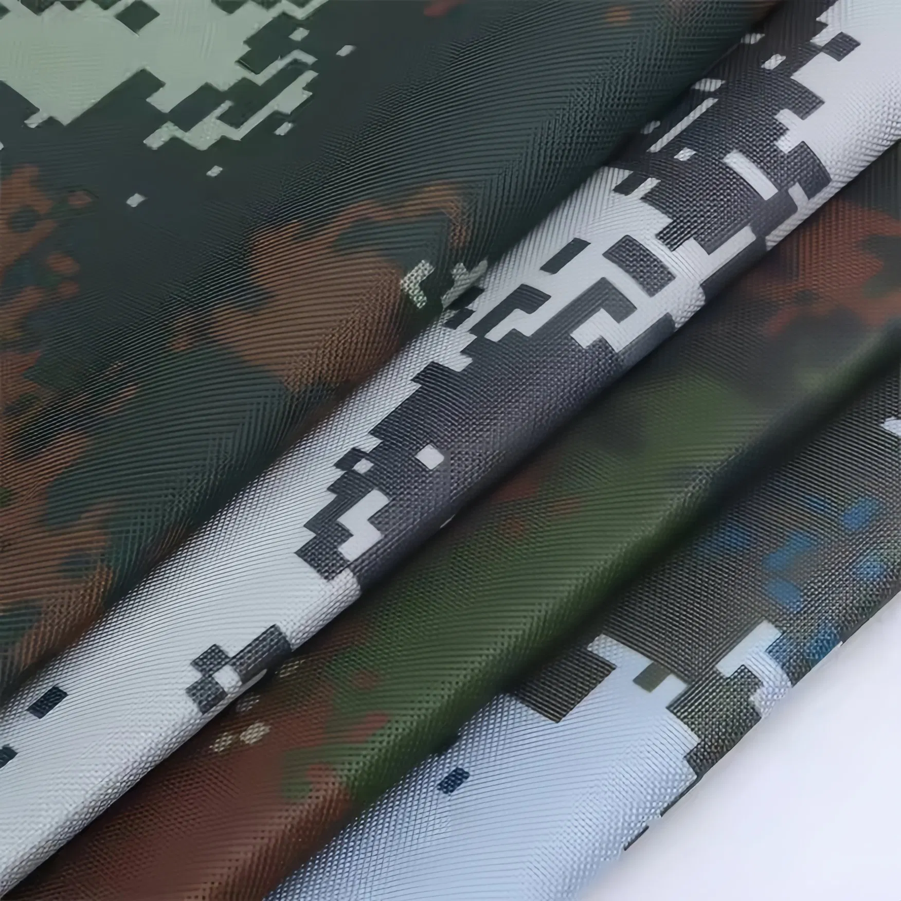 Polyester Oxford with Camouflage Printing Waterproof PU Coating Suitable for Luggage Tents