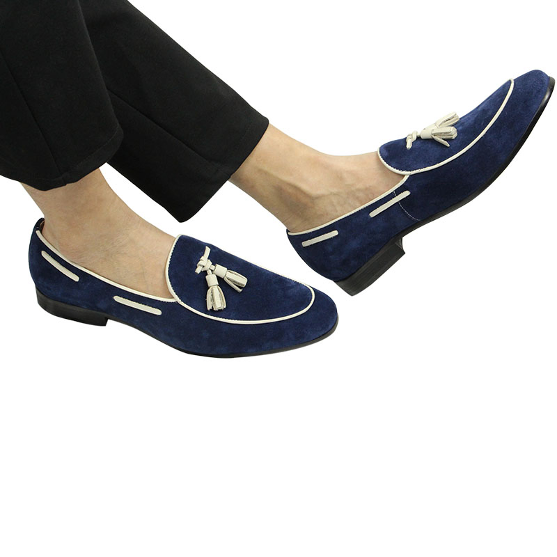 Stylish Summer Casual Loafers for Men in Cow Suede