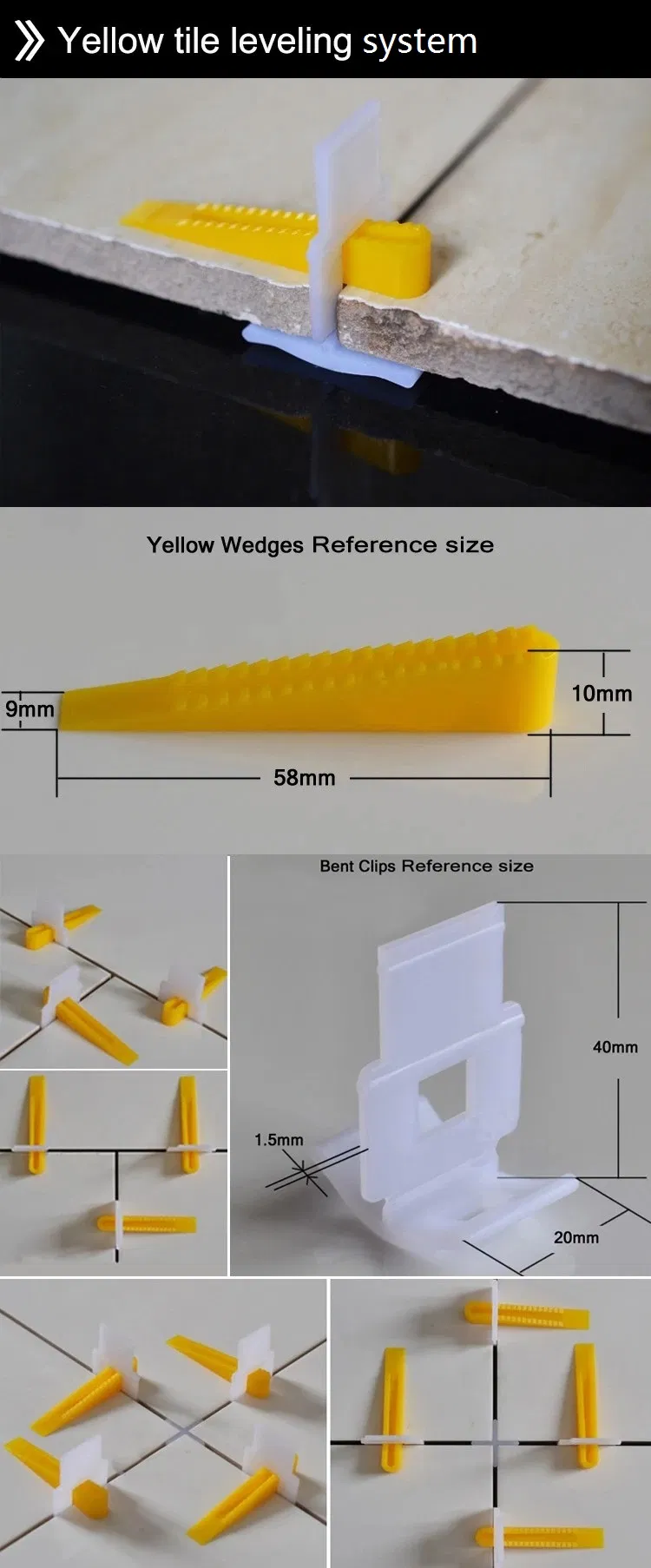 Tile Leveling System Clips