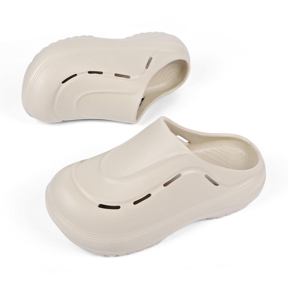 BreezeStep Custom Nurse Clogs for Women Solid Color Indoor Sandals Slip-On Summer and Autumn Working EVA Insole Hospital Clogs