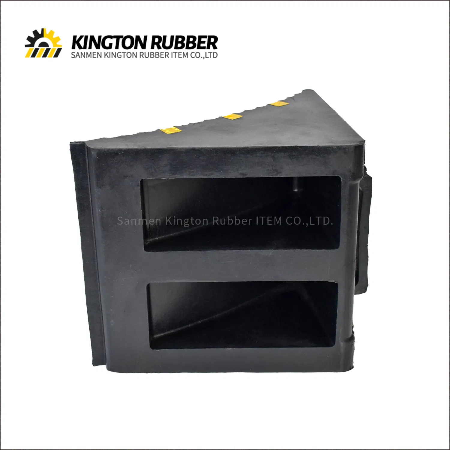 Premium Heavy Duty Vehicle Parts Accessories Rubber Wheel Chocks Black Wheel Wedges
