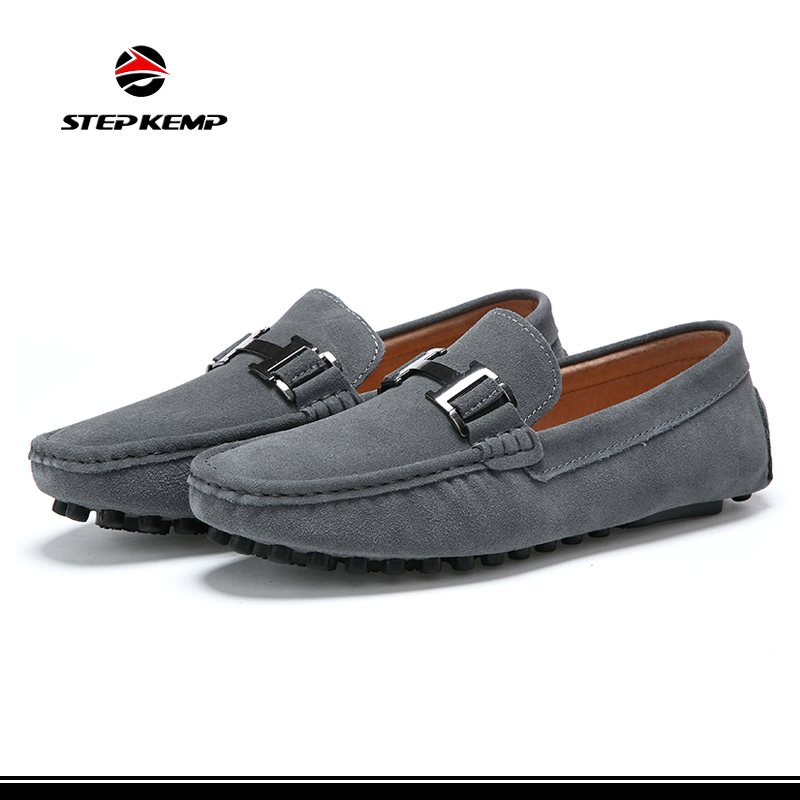 New Style Leather Cow Suede Loafer Driving Moccasins Shoes Ex-22L1236