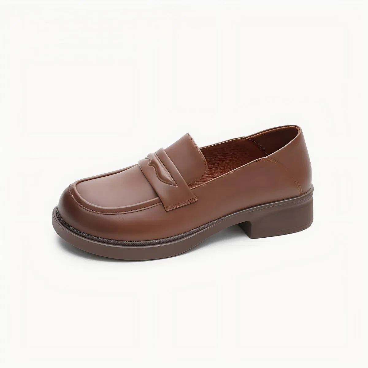 Classic Leather Loafers for Men with Buckle Detail, Comfortable Casual Dress Shoes for Everyday Wear