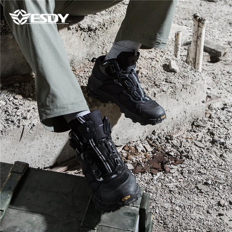 Esdy Tactical Safety Boots Outdoor Sports Hiking Shoes