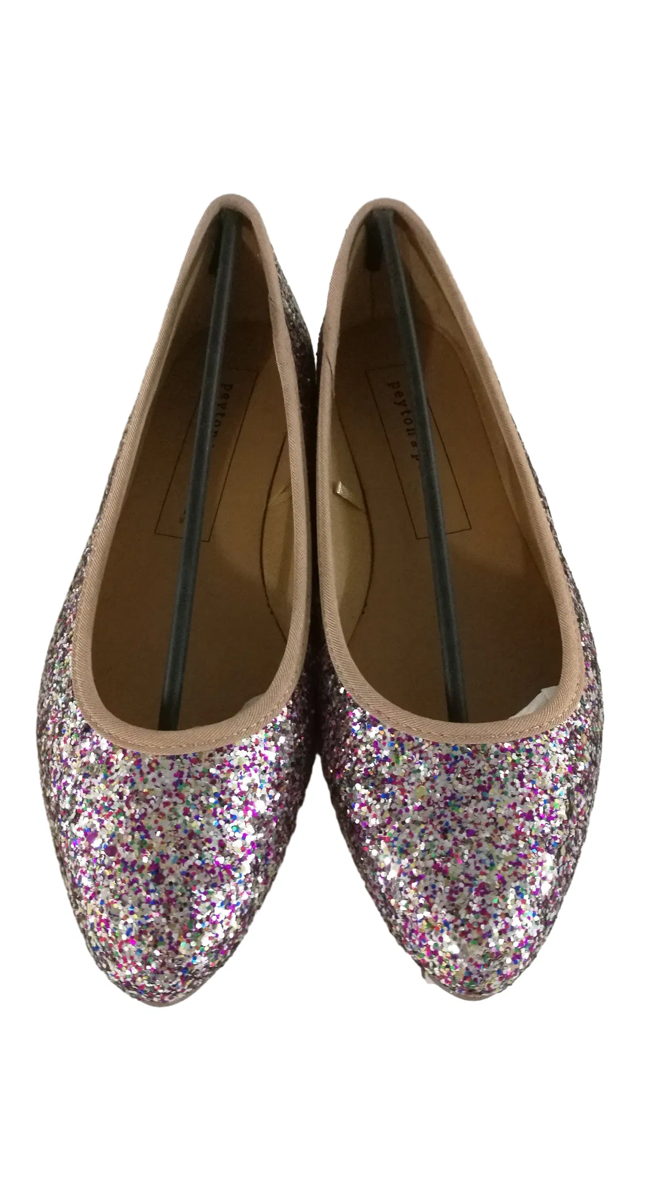 Sparkling Glitter Design Flats for Women