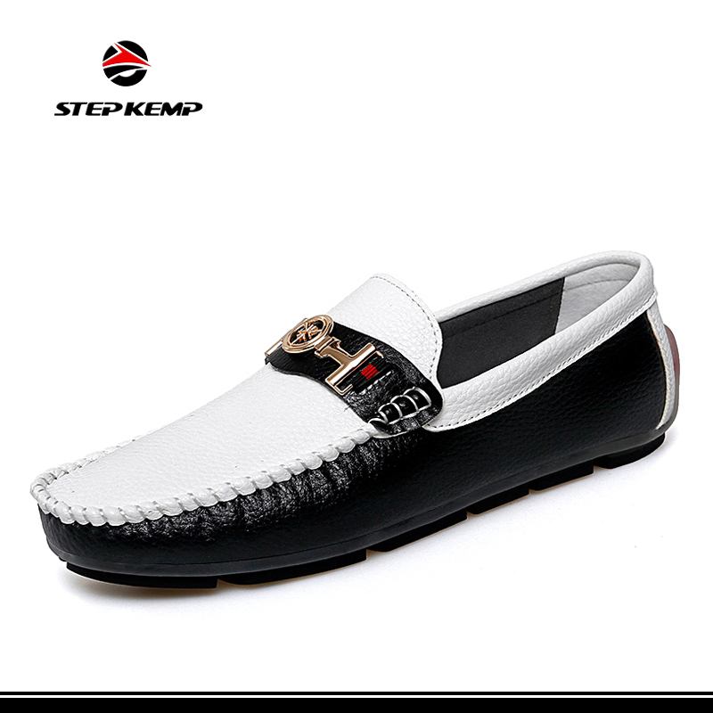 Mens Casual Comfortable Leather Lightweight Driving Moccasins Classic Fashion Penny Loafer Ex-23L1046