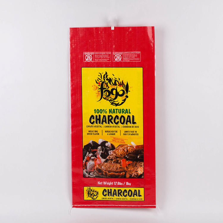 Promotion Custom Coal Bags Empty BBQ Charcoal Packaging Bag 5kg 10kg BOPP Laminated PP Woven Bag for Charcoal Moisture Proof