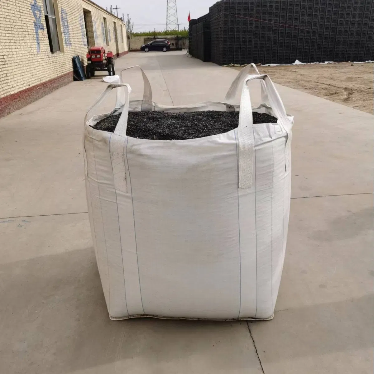 Reinforced 1000kgs Container Bag Bulk Tons PP Material Model FIBC Conductive Woven Fiber Tote Bag for Rice Sand Stone Feed Food Fertilizer Construction Material