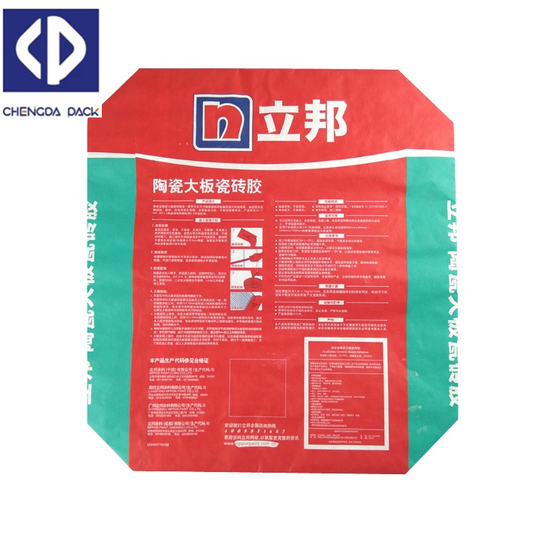 25kg Multiwall Kraft Paper Valve Bag for Cement
