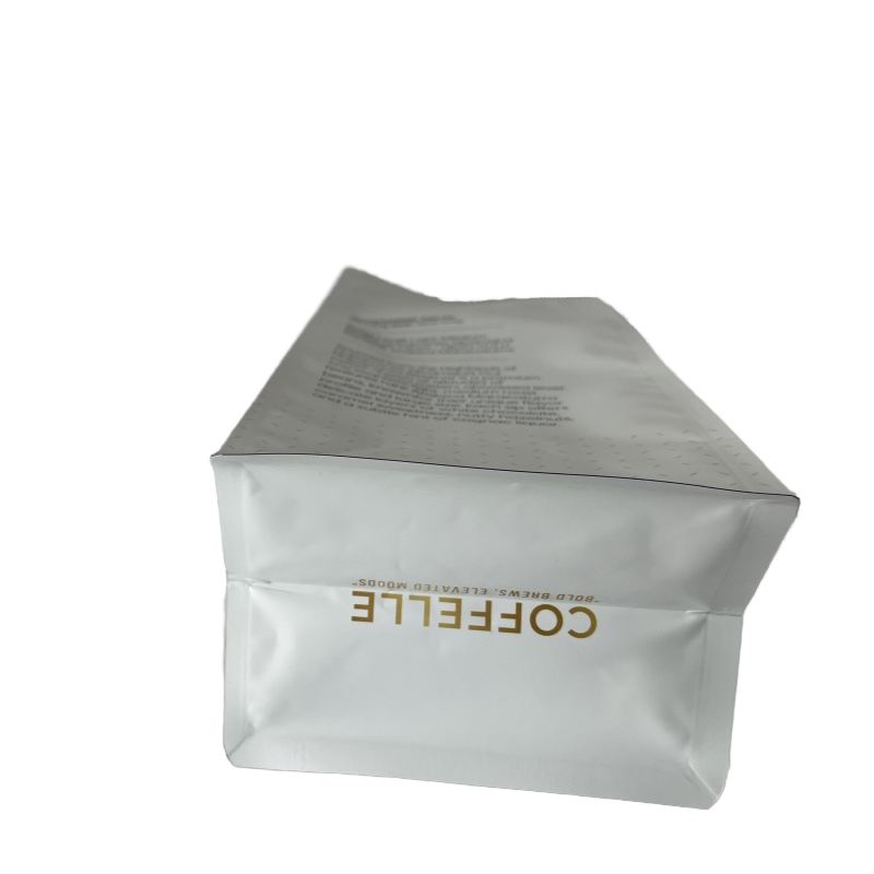 Factory Direct Plastic &amp; Kraft Paper Coffee Packaging Bags Zipper Top with Degassing Valve
