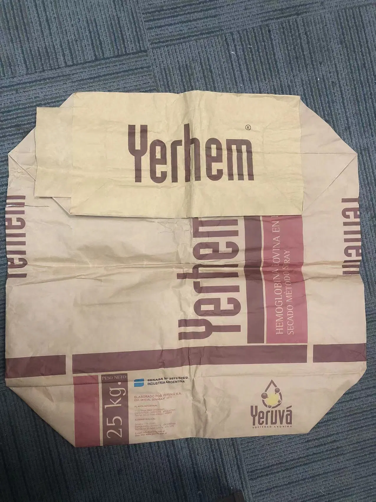 Custom 25kg 50kg Multiwall Kraft Paper Cement Bag Putty Cement with Valve Flour Bag