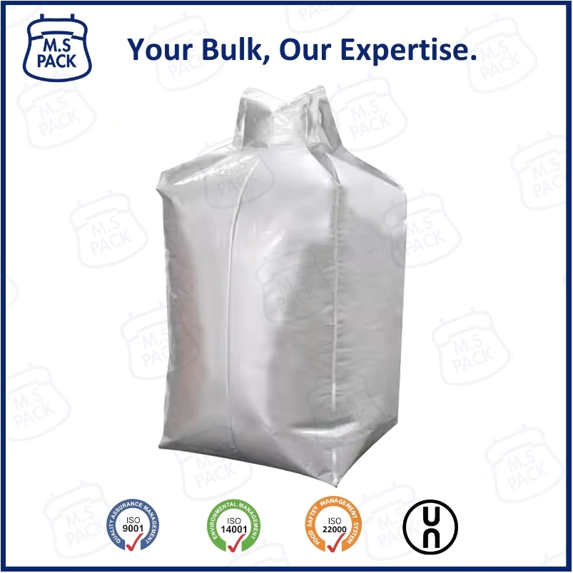 Customized Large Vacuum Jumbo FIBC Bulk Bag Aluminum Foil Ton Inner Liner 1000kg Aluminum Foil Lined Jumbo Bag