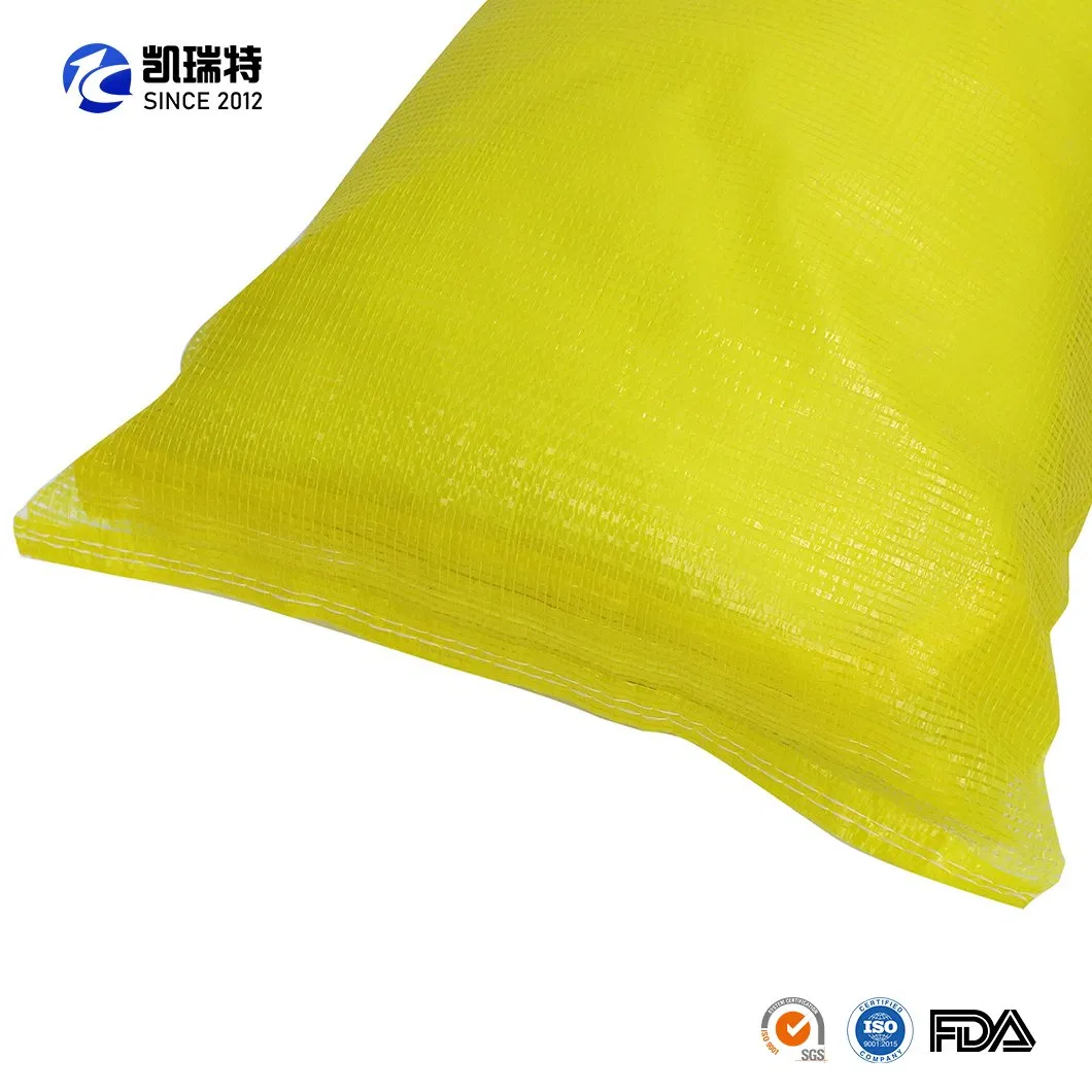 Durable Onion Potato Cabbage Vegetable Fruit Firewood Seafood Packaging Leno Mesh Bag