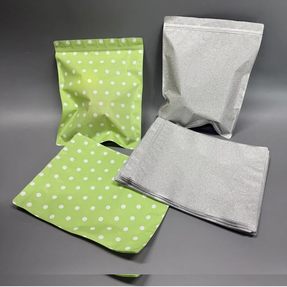 Custom Printed Stand-up Kraft Paper Aluminum Foil Pet PE Degassing One-Way Valve and Resealable Zipper Flat Button Tear Notch Side Gusset Coffee Bag Pouch