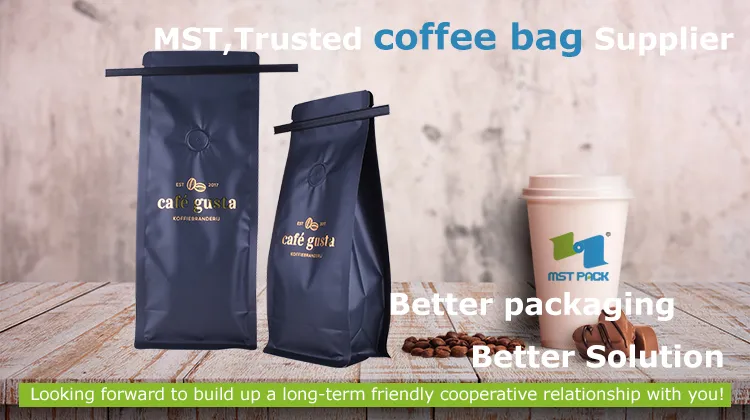 Block Bottom Coffee Pouch