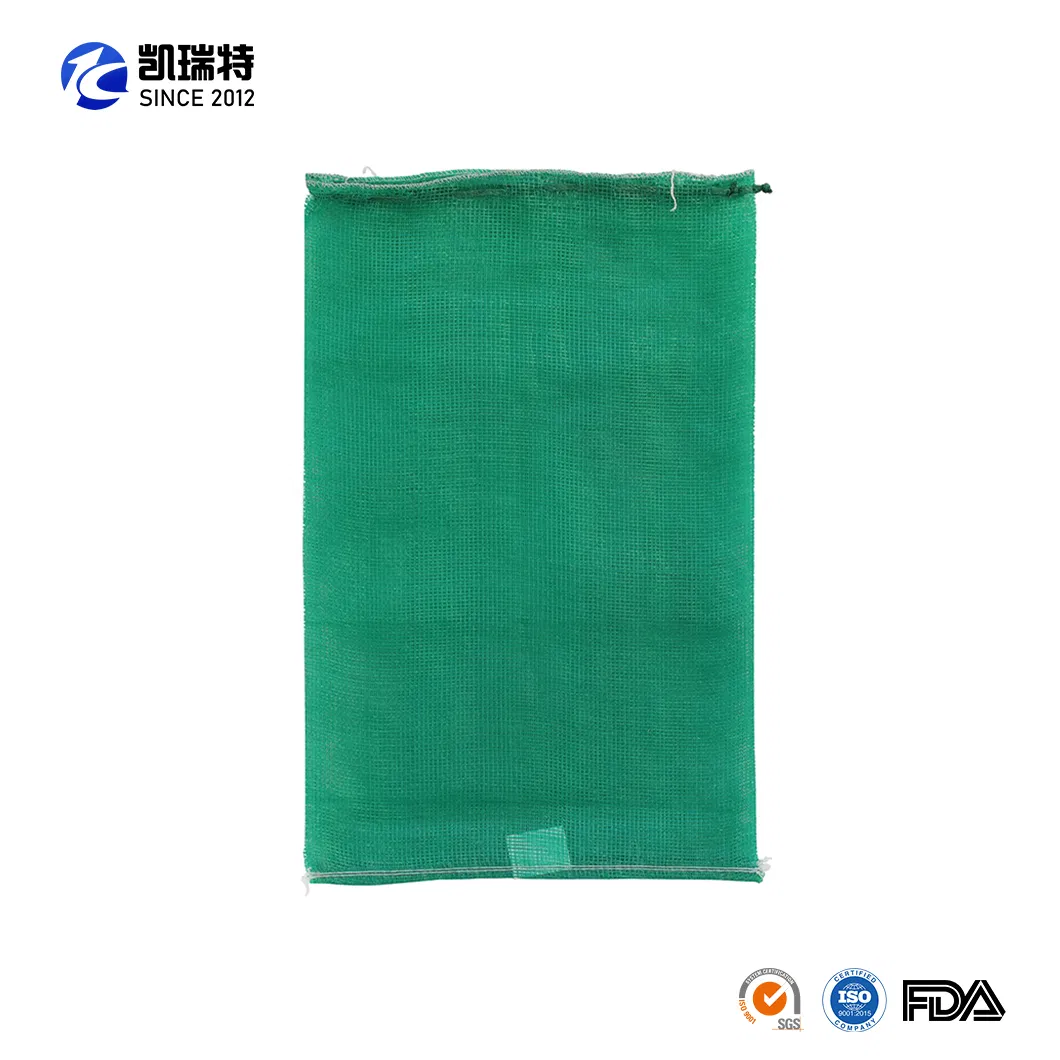 Customized Anti-UV Vegetable Onions Garlic Potato Firewood PP Tubular Drawstring Mesh Bags