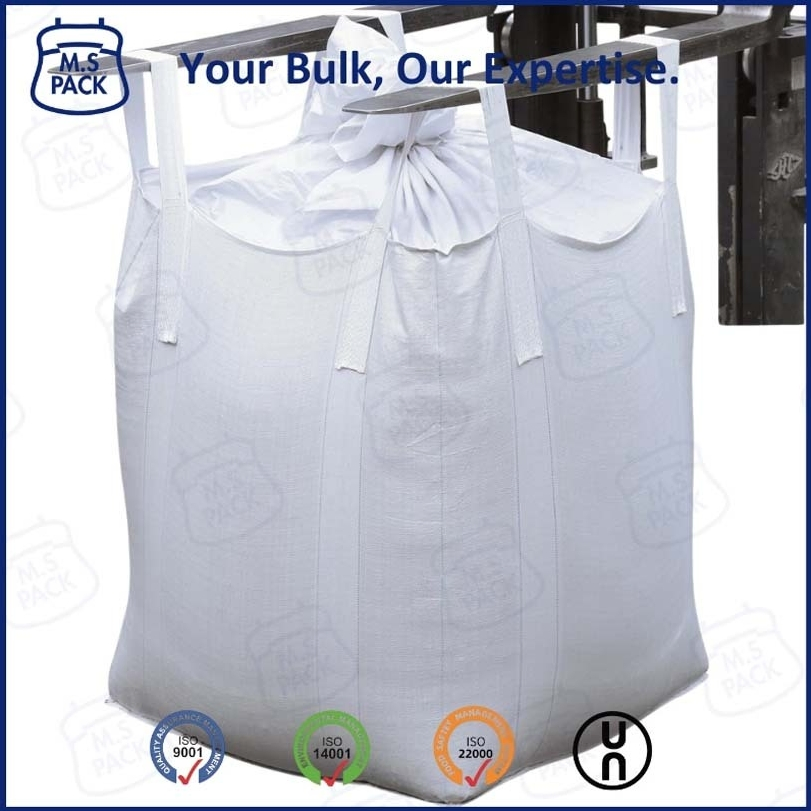 1 Ton Jumbo Bag FIBC Bulk Bags Conductive PP Saddle Sand Spout Wovenbags Experienced Factory's Cheap Bigbag 1000kg Circular/Tubular Jumbo Bag
