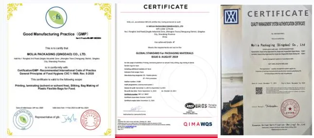 Certificates