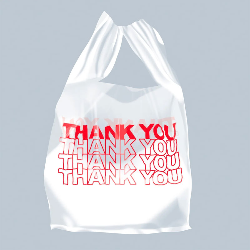 Wholesale Biodegradable Compostable Printed Hemp Plastic Shopping T-shirt Packaging Bag With Logos
