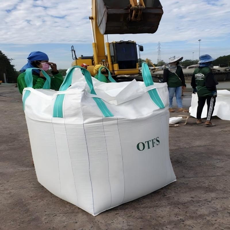 FIBC PP Woven Jumbo FIBC Bulk Bag Plastic Packaging Big Bag 1000kg Super Sack 1.5 Ton Baffle Woven Big Sand Bag PP Super Large Bag UV Saco 1500kg