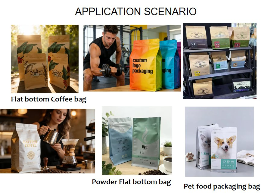 Custom Aluminum Foil Logo Zipper Food Zip Lock Poly Empty Tea Mylar Vacuum Sealing Plastic Coffee Packing Paper Bag with Valve