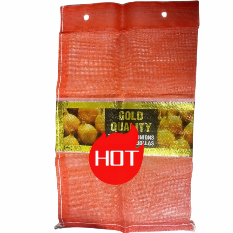 Custom Packaging Cabbage Garlic Orange Potato Vegetable Fruit Firewood Seafood Plastic Packing Drawstring PP Tubular Leno Net Mesh Bag