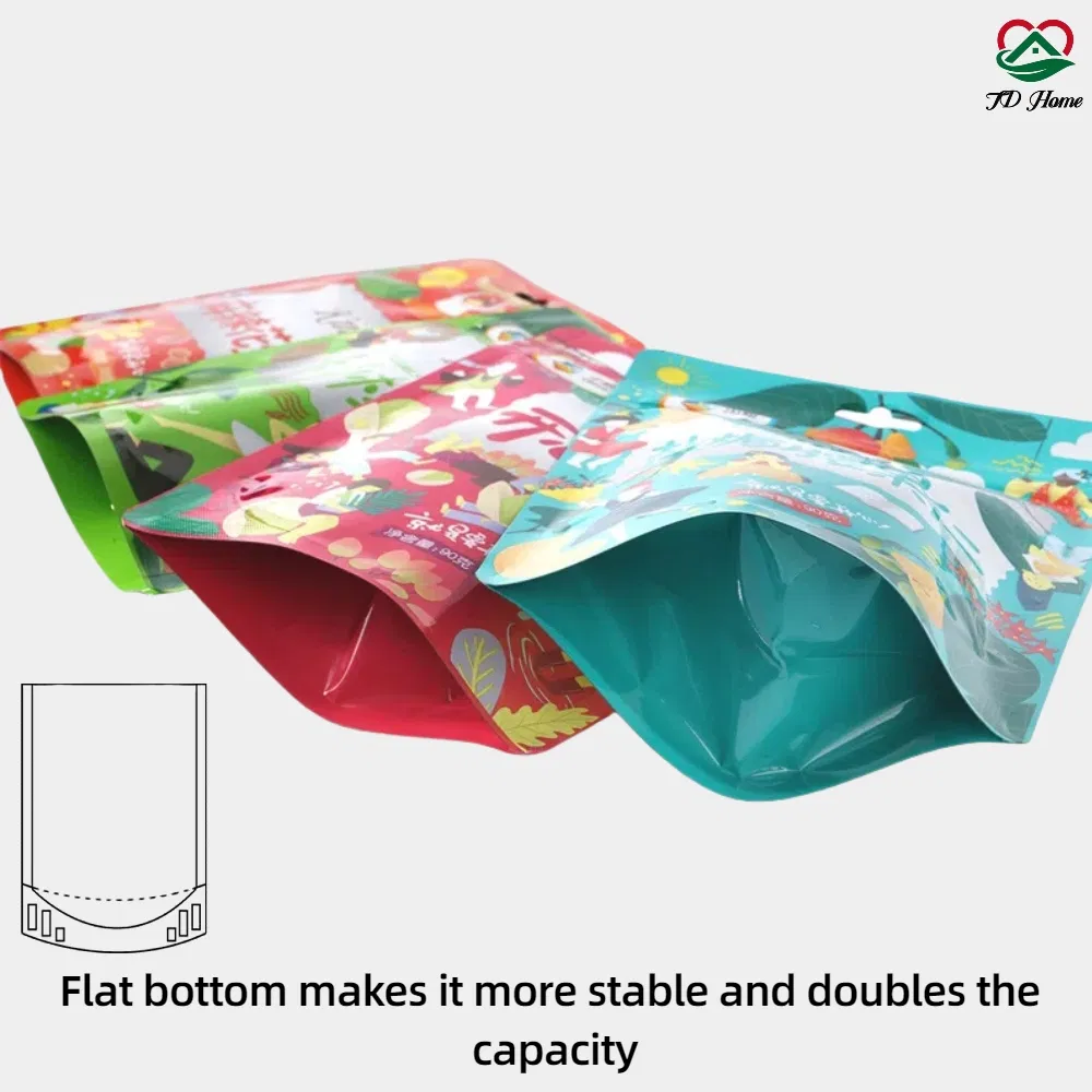 Custom Printed Kraft Paper Aluminum Foil Smell Proof Stand up Zipper Pouch for Snack Candy Dried Fruit Food Packaging Mylar Doypack Ziplock Bags with Window