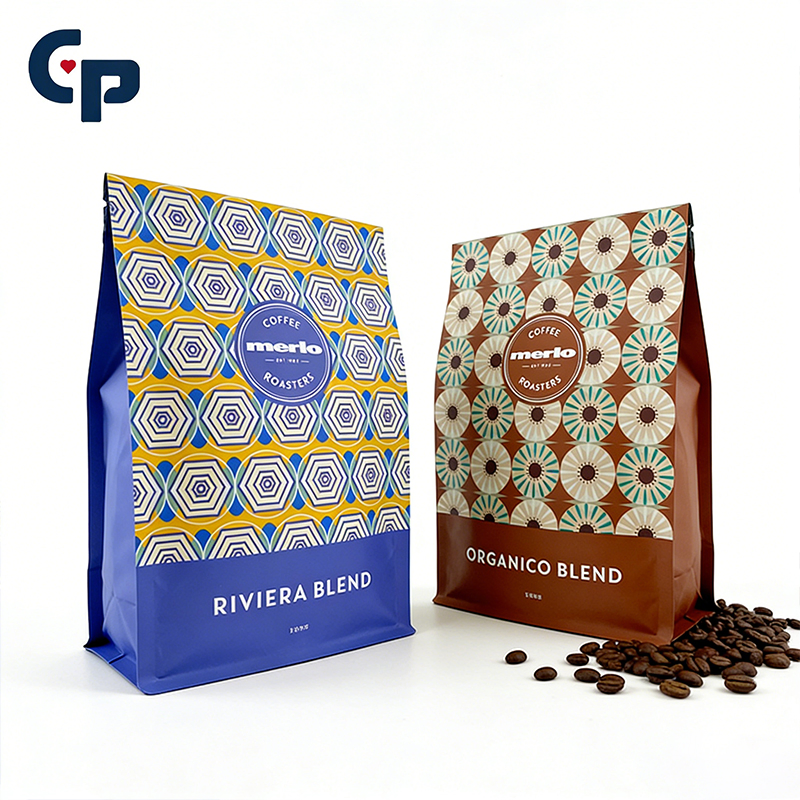 Factory Recyclable Kraft Paper Bottom Gusset Zipper Matt Glossy Finished Transparent Window Bolsas Doypack Coffee Bean Powder Packaging Bag Stand up Pouch