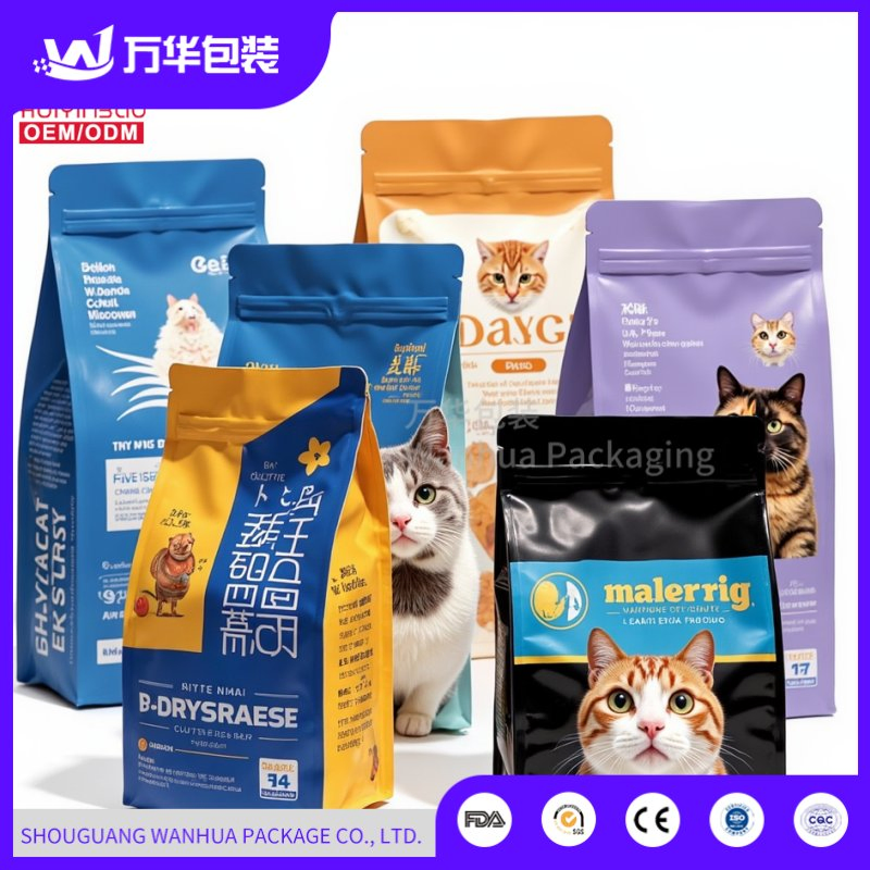 Reinforced Gusseted PE Bag Design 5kg-25kg Pet Food/Animal Feed/Dry Food/Wet Food PE Plastic/Packing/Packaging Bags