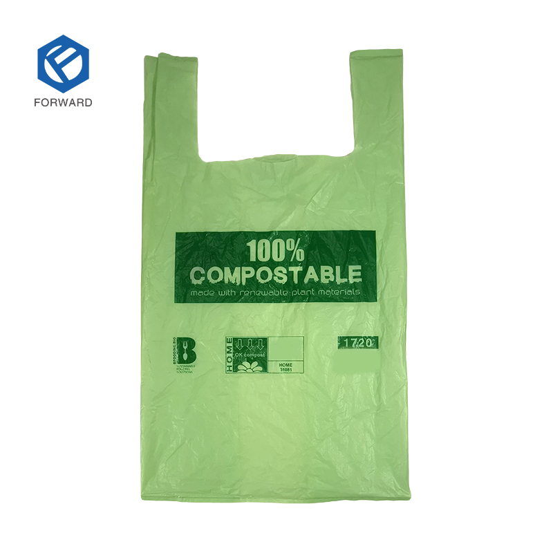Hot Selling Biodegradable and Compostable D2w Epi Corn Starch 100% Eco-friendly Shopping Plastic Bag