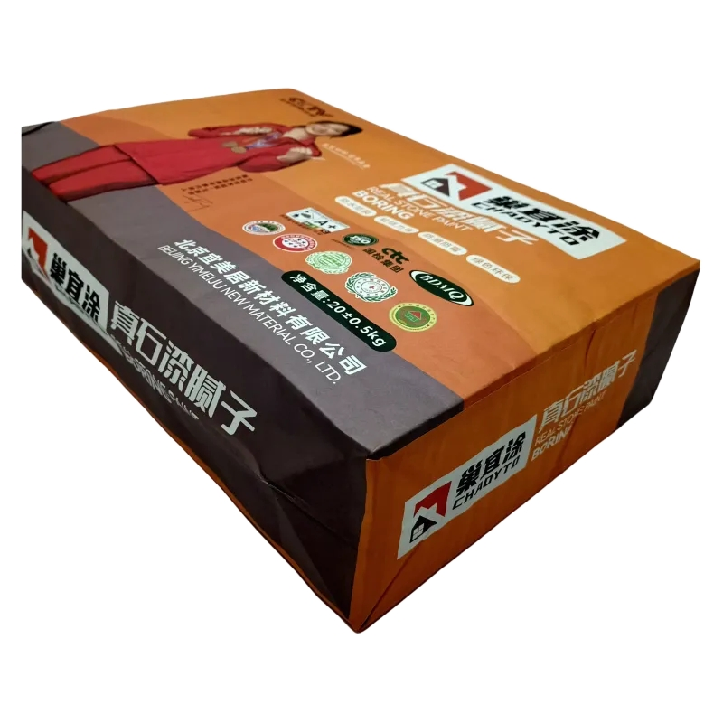 25kg Recyclable Multiwall Kraft Paper Cement Valve Bag for Mortar Tile Adhesive