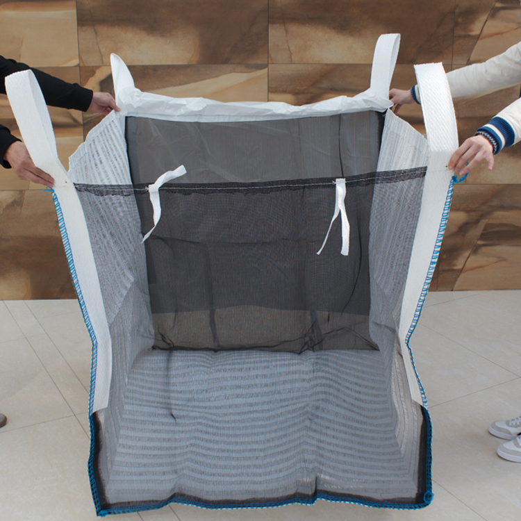 1 Ton Mesh Bags Breathable Mesh Firewood Vented Bulk Bag for Firewood Vegetables