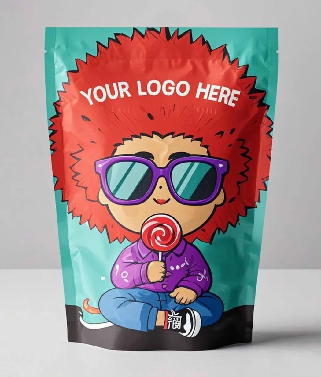 Packaging Zipper Bags Doypack Ziplock Brown Kraft Craft Paper Stand up Pouch with Window